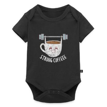 Coffee Fitness - Baby Premium short-sleeve bodysuit - black - Front