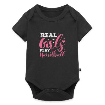Handball Handball Joueur Handball Joueur de handball Cadeau sportif - Body à manches courtes Premium Bébé - noir - Devant