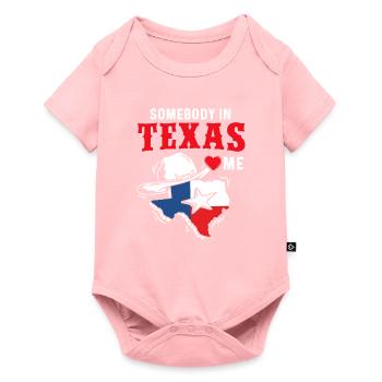Texas Cadeau Huston Austin Dallas El Paso Rodeo - Body à manches courtes Premium Bébé - rose - Devant