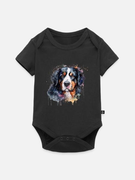 Bernese Mountain Dog - Baby Premium Kurzarmbody - Schwarz