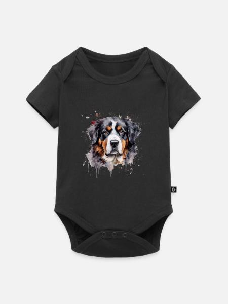 Bernese Mountain Dog - Baby Premium Kurzarmbody - Schwarz