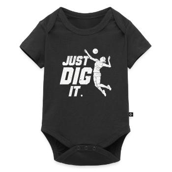 Just Dig It Funny Beach Volleyball Player Team - Body à manches courtes Premium Bébé - noir - Devant