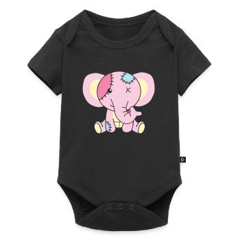 Kawaii Gothic Elephant Pastel Gothic Goth - Baby Premium short-sleeve bodysuit - black - Front