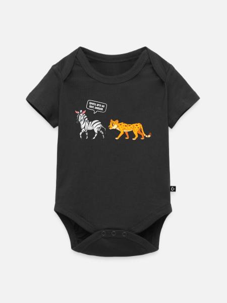 Zebra - Baby Premium Kurzarmbody - Schwarz