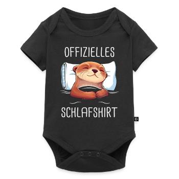 Otter Seeotter - Baby Premium Kurzarmbody - Schwarz - Vorne