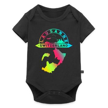 Lausanne Suisse Souvenir - Body à manches courtes Premium Bébé - noir - Devant