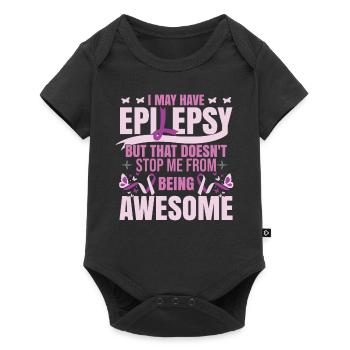 Je peux avoir l’épilepsie - Body à manches courtes Premium Bébé - noir - Devant