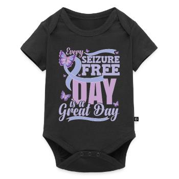 Epilepsy Awareness Quote - Baby Premium short-sleeve bodysuit - black - Front