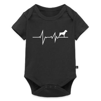 Accessoires pour chiens Rottweiler Propriétaires de chiens - Body à manches courtes Premium Bébé - noir - Devant