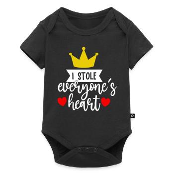 J’ai volé tout le monde Cœur drôle Citations - Body à manches courtes Premium Bébé - noir - Devant