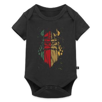 Vintage Viking - Baby Premium Kurzarmbody - Schwarz - Vorne