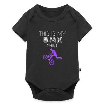 BMX Shirt - Baby Premium short-sleeve bodysuit - black - Front