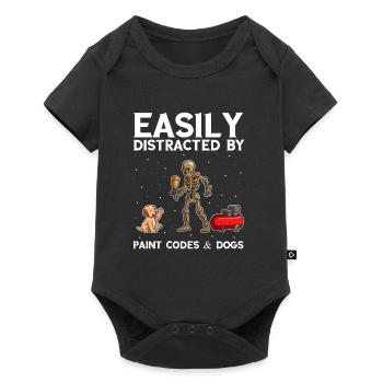 Car painter offer for coachbuilders - Baby Premium short-sleeve bodysuit - black - Front