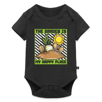 The Garden Is My Happy Place Horticulture Gardener - Baby Premium short-sleeve bodysuit - black - Front