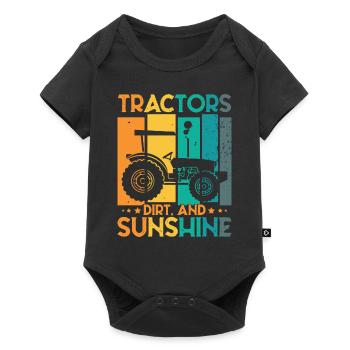 Tracteur Toddler Farming Farmer - Body à manches courtes Premium Bébé - noir - Devant