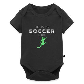 Maillot de football - Body à manches courtes Premium Bébé - noir - Devant
