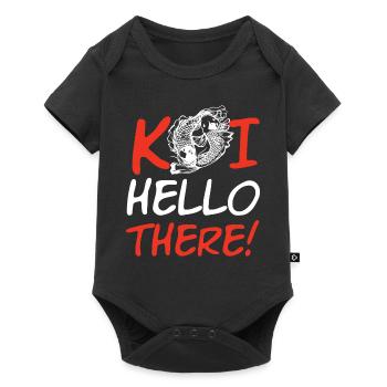 Koi Hello There - Baby Premium Kurzarmbody - Schwarz - Vorne