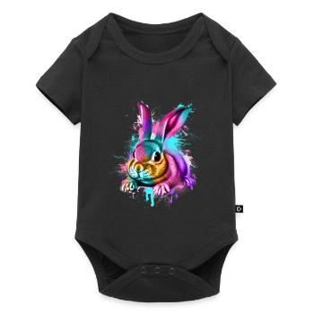 Rabbit Rabbit - Baby Premium short-sleeve bodysuit - black - Front