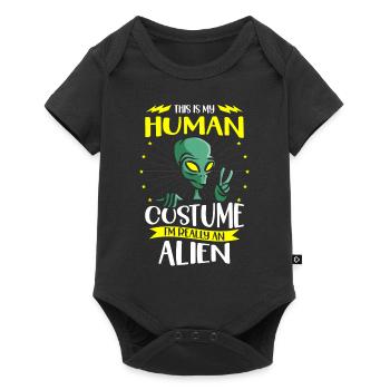 This is my human costume I really am - Baby Premium short-sleeve bodysuit - black - Front