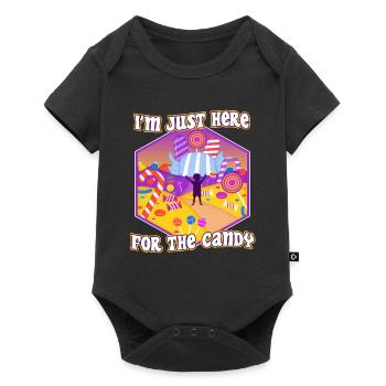 Im just here for the candy - Baby Premium short-sleeve bodysuit - black - Front