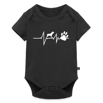 Accessoires pour chiens Rottweiler Propriétaires de chiens - Body à manches courtes Premium Bébé - noir - Devant