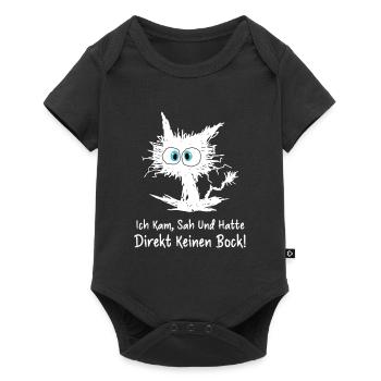 Ich Kam Sah Und Hatte Direkt Keinen Bock - Baby Premium Kurzarmbody - Schwarz - Vorne