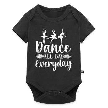 Ballet Dancer Dance Girl Ballerina - Baby Premium short-sleeve bodysuit - black - Front