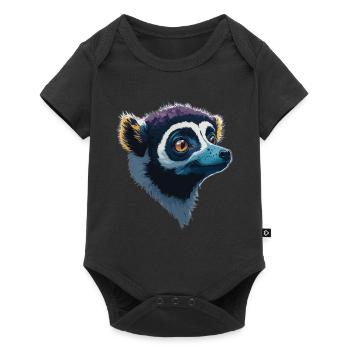 Lemur - Baby Premium short-sleeve bodysuit - black - Front