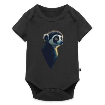 Lemur - Baby Premium short-sleeve bodysuit - black - Front