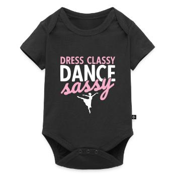 Breakdancing Tanzen für Tänzer - Baby Premium Kurzarmbody - Schwarz - Vorne