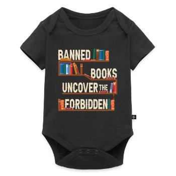 Banned Books Uncover The Forbidden - Baby Premium short-sleeve bodysuit - black - Front