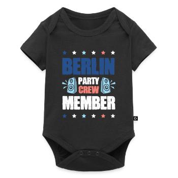 Berlin Party Crew - Body à manches courtes Premium Bébé - noir - Devant