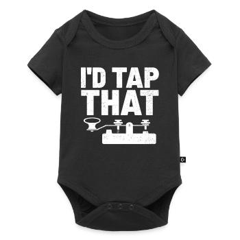 I'd Tap That Frequency Network Ham Radio Operator - Baby Premium short-sleeve bodysuit - black - Front