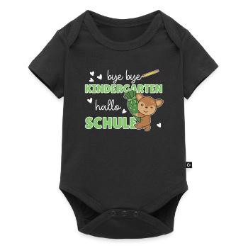 Bye bye Kindergarten Hello School Deer - Body à manches courtes Premium Bébé - noir - Devant