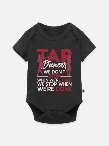 Stepper Stepptänzer Stepptanz Stepptänzerin - Baby Premium Kurzarmbody - Schwarz