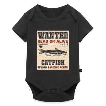 Poisson recherché - pêche au poisson-chat - Body à manches courtes Premium Bébé - noir - Devant