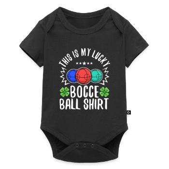 This is my Lucky Bocce ball - Baby Premium short-sleeve bodysuit - black - Front