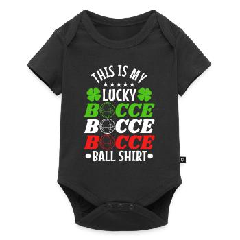This is my Lucky Bocce ball - Baby Premium short-sleeve bodysuit - black - Front