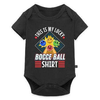 This is my Lucky Bocce ball - Baby Premium short-sleeve bodysuit - black - Front