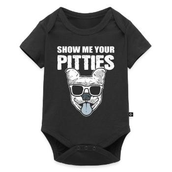 Show Me Your Pitties Dog Walker - Baby Premium short-sleeve bodysuit - black - Front