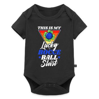 This is my Lucky Bocce ball - Baby Premium short-sleeve bodysuit - black - Front