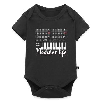 Modular Life Electronic Musical Synthesizer - Baby Premium short-sleeve bodysuit - black - Front