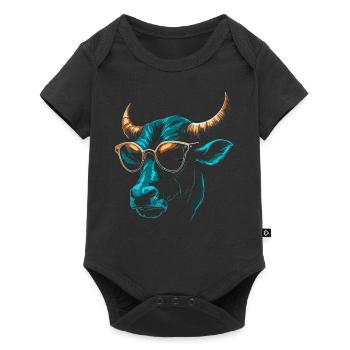 Lunettes de soleil - Body à manches courtes Premium Bébé - noir - Devant