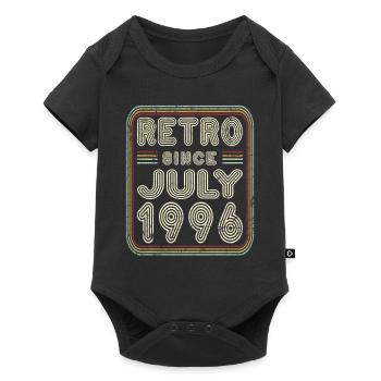 Birthday July 1996 Retro Gift - Baby Premium short-sleeve bodysuit - black - Front