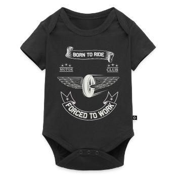 Born To Ride MC Wings Design - Body à manches courtes Premium Bébé - noir - Devant