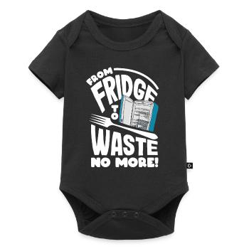 Du réfrigérateur à la fourchette, ne gaspillez plus! Conscient - Body à manches courtes Premium Bébé - noir - Devant
