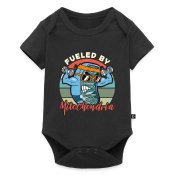 Microbiologist Fueled By Mitochondria Microbiology - Baby Premium short-sleeve bodysuit - black - Front