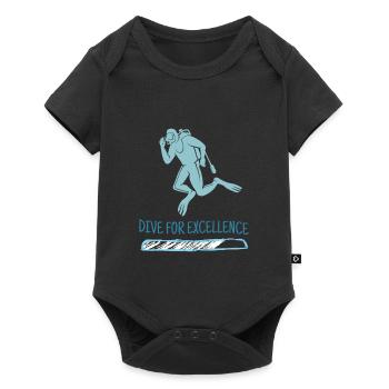 Dive For Excellence Retro Diver Designs Present - Baby Premium short-sleeve bodysuit - black - Front