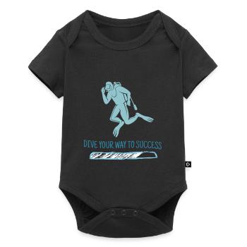 Dive Your Way To Success Retro Diver Designs - Baby Premium short-sleeve bodysuit - black - Front