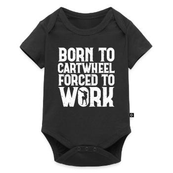 Wagon Wheel Girl Gymnastics Gift Wagon Wheels - Baby Premium short-sleeve bodysuit - black - Front